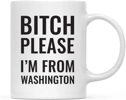 Vista 49 de Andaz Press Taza de café de 11 onzas, regalo de broma, Bitch Please I'm from Alabama, paquete de 1, incluye caja de regalo, divertidas ideas