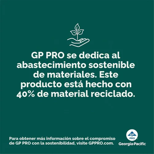 Vista 10 de Rollos de papel toalla Georgia-Pacific Blue Basic de PRO, color blanco, 28706, 350 pies por rollo, 12 rollos por caja
