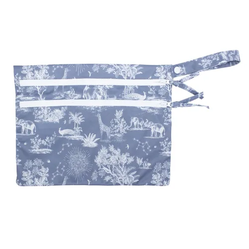 Vista 11 de BapronBaby Adventure Awaits - Bolsa impermeable con dos bolsillos con cremallera, reutilizable para la hora de comer, pañales, cochecitos
