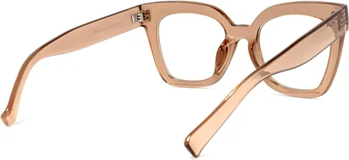 Vista 31 de Zeelool Gafas de luz azul para mujer de moda de tira cuadrada de moda gafas de computadora gafas antifatiga ocular Malcolm JGA000269-22B