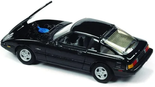 Vista 2 de 1982 Mazda RX-7 Tornado Silver Metallic Classic Gold Collection Series Edición limitada a 12480 piezas en todo el mundo 1/64 modelo de automóvil