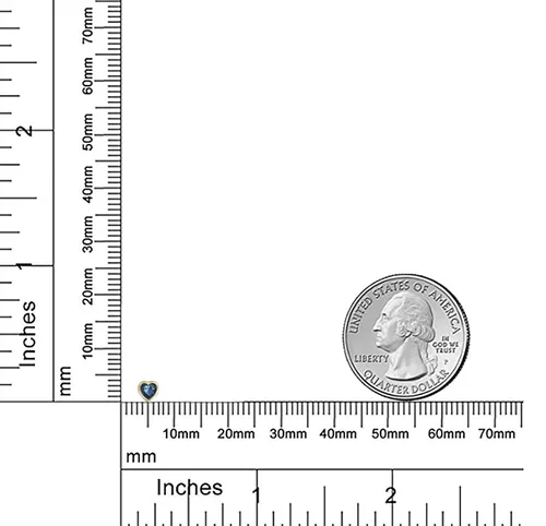 Vista 4 de Pequeños pendientes de tuerca de corazón AAA CZ para las mujeres adolescentes de 14 K oro real con tuerca de imitación de piedras preciosas