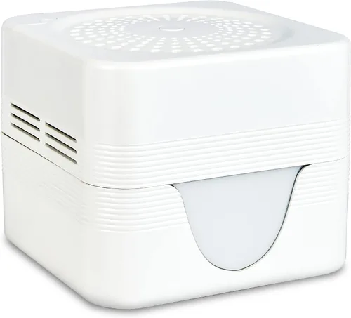 Vista 13 de Purificador de aire a base de agua, revitalizador de aire con red de filtro, aire fresco con luz nocturna LED de color cálido, pequeño filtro
