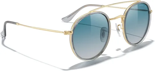 Vista 5 de MERRYS Gafas de sol polarizadas redondas retro - Gafas de sol unisex de doble puente