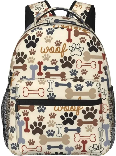 Vista 6 de Mochila para la escuela, laptop, mochila grande casual para estudiantes, niñas, niños, adolescentes, viajes, deportes, trabajo, Divertido estampado
