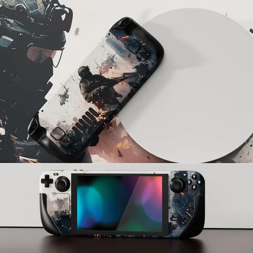 Vista 4 de PlayVital Juego completo de calcomanías protectoras para cubierta de vapor LCD, pegatinas personalizadas cubierta de vinilo para cubierta de vapor