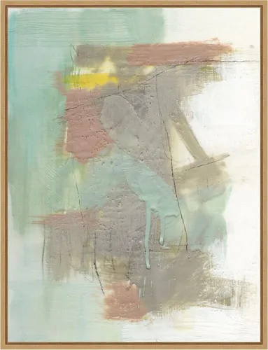 Vista 9 de Amanti Art Framed Canvas Wall Art 24x18 Retro Splash IV by Jennifer Goldberger, Framed Wall Art Canvas, Abstract Artwork, Traditional Decor, Medium