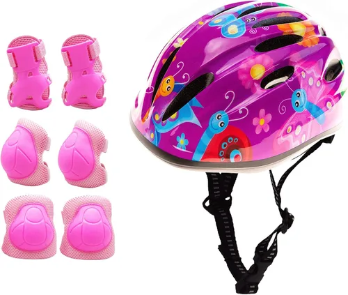 Vista 14 de Casco de bicicleta súperligero rosa para niñas pequeñas y bebés.