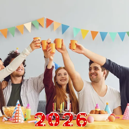Vista 3 de Coume Número de luz LED 2026, números gigantes de marquesina para decoraciones de graduación, decoraciones de graduación 2026 para estudiantes