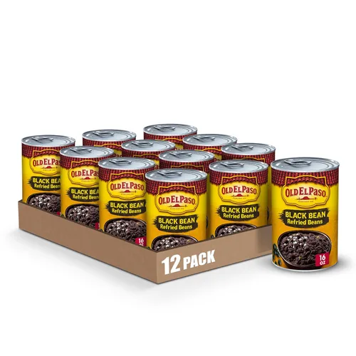 Vista 14 de Old El Paso Frijoles refritos sin grasa, 16 onzas (paquete de 12)