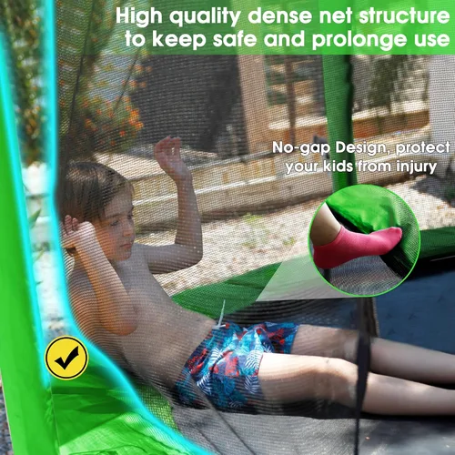 Vista 4 de LHX 1500LBS Tranpoline Outdoor 8 10 12 14 15 16FT for Kids and Adults, Backyard Outdoor Tranpoline with Basketball Hoop, Widened Ladder, Heavy Duty