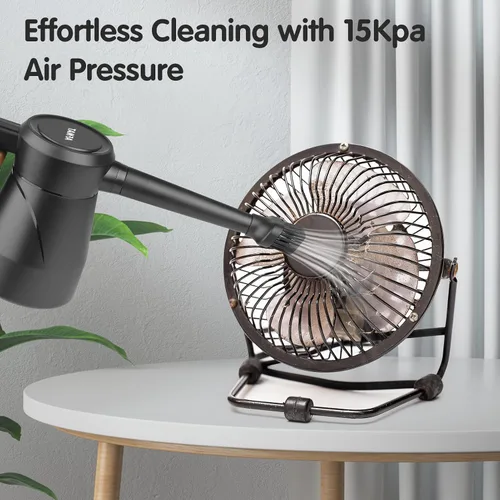 Vista 2 de AFMAT Soplador de aire eléctrico, repuesto para latas de aire comprimido, herramientas de limpieza multiusos con cable de 9.8 pies para electrónica