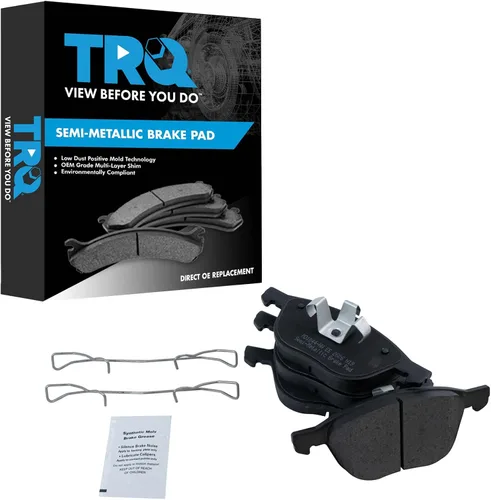 Vista 94 de TRQ Pastillas de freno delanteras semi metálicas compatibles con Ford Expedition 2018-2021 F-150 2018-2020 Lincoln Navigator 2018-2022