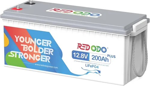 Vista 9 de Redodo LiFePO4 Batería inteligente Bluetooth 24V 50Ah TM baja temperatura, batería de litio integrada en 50Ah BMS, 10 años de vida útil, perfecta