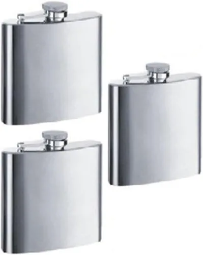 Vista 4 de Gifts Infinity - Petaca de acero inoxidable de 8 onzas, personalizable para padrino de bodas y dama de honor, grabada, Plateado