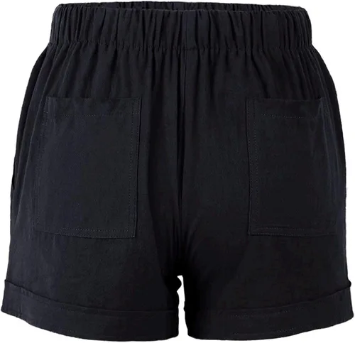 Vista 5 de Dokotoo - Pantalones cortos de estilo casual y cómodos para mujer con cordón ajustable, cintura elástica y bolsillos