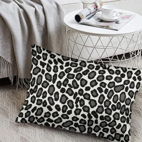 Vista 7 de ArogGeld Funda de cojín con estampado de guepardo negro, estampado de leopardo, animal, decoración de granja, funda de almohada para oficina, coche