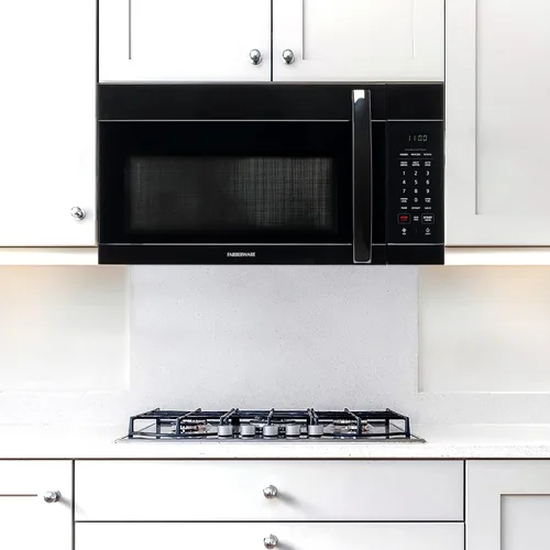 Vista 6 de Farberware - Horno microondas de 1.7 pies cúbicos para sobre la estufa – 1000 vatios de potencia, configuraciones de cocción automática
