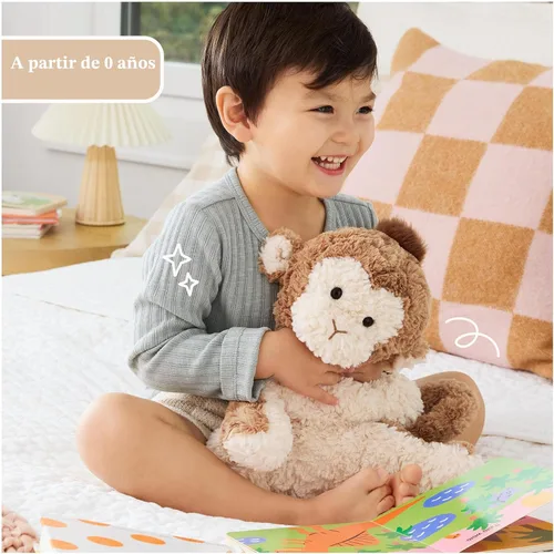 Vista 5 de GUND Cozys Collection Monkey - Peluche de mono para edades de 1 año en adelante, marrón, 10 pulgadas