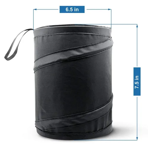 Vista 5 de Mavoro - Cubo de basura portátil a prueba de agua, plegable, Paquete de 1 Compact waterproof pop-up trash bin for car, truck or SUV; collapsible