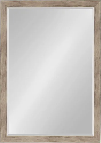 Vista 9 de DesignOvation Beatrice - Espejo de pared rectangular decorativo enmarcado, 21 x 27 pulgadas, marrón rústico, espejo rectangular de tocador para uso