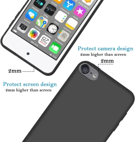Vista 3 de Funda de teléfono personalizada para iPod Touch 5/6/7, funda personalizada de fotos de collage de múltiples imágenes, resistente a los arañazos, a