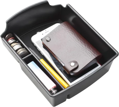 Vista 6 de TACORBO - Organizador de consola central compatible con KIA Soul 2020 2021 2022 2023 2024 2025, accesorios para reposabrazos y guantera