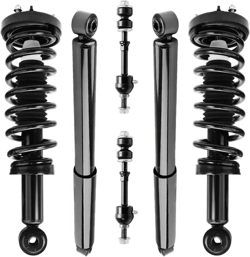 Vista 17 de Detroit Axle - Kit de puntales delanteros de 6 piezas para Ford Escape 2014-2019, 2 puntales y muelles helicoidales, 2 enlaces de barra
