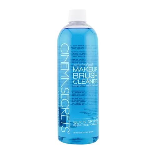 Vista 11 de Cinema Secrets Solución limpiadora de brochas de maquillaje de vainilla azul original, limpiador profesional para brochas de maquillaje, fórmula