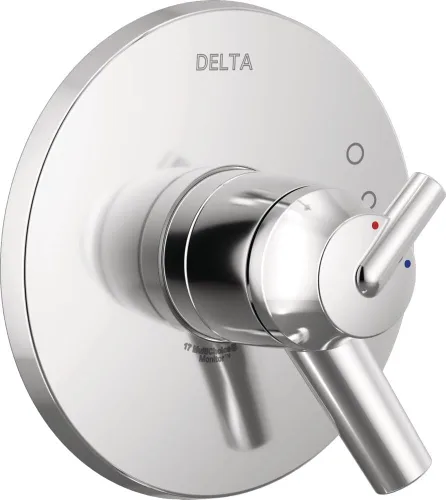 Vista 9 de Delta Faucet Trinsic Serie 17 Kit de molduras de válvula de manija de ducha de doble función, bronce champán T17059-CZ (válvula no incluida)