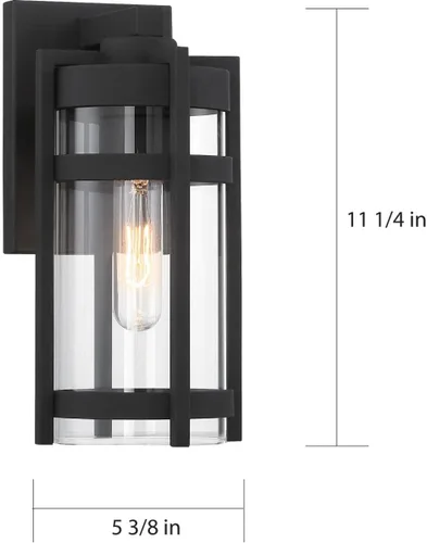 Vista 5 de NUVO 60/6571 Tofino - Linterna pequeña (1 luz, color negro texturizado)