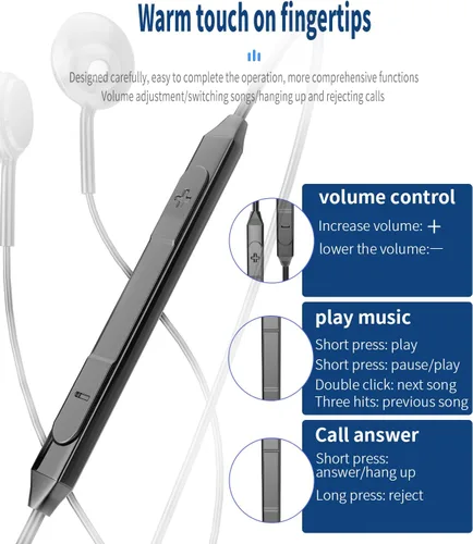 Vista 5 de Auriculares USB C tipo C Jack con cable (paquete de 2) con micrófono compatible con Samsung Galaxy S20 S21 S22 S23 Ultra Note 10 20 Z Flip Computer