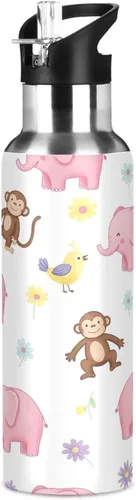 Vista 8 de Cute Elephants Stainless Steel Vacuum Insulated Water Bottle 32 Oz Leakproof Water Bottles, BPA-Free Sport Water Bottle Insulated