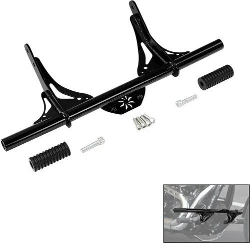 Vista 4 de Green-L Protector de barra de choque de carretera para Harley modelos Dyna 2006-2017 con control medio delantero 1 1/4 pulgadas protector de motor