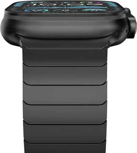 Vista 11 de NewWays - Pulsera de eslabones de titanio y acero inoxidable para Apple Watch Band Ultra 3 2 1 Band 49mm Series11 10 46mm 42mm 45mm 44mm 41mm 40mm
