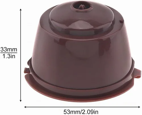 Vista 6 de Cápsula de café reutilizable para cafeteras Nescafe Dolce Gusto, paquete de 6 filtros de cápsulas de café coloridos recargables con cepillo