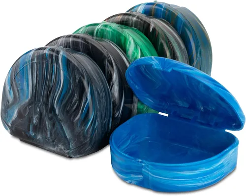 Vista 7 de Practicon Brights - Estuches de retención de mármol, funda de alineador transparente, cajas de retención de ortodoncia dental, soporte