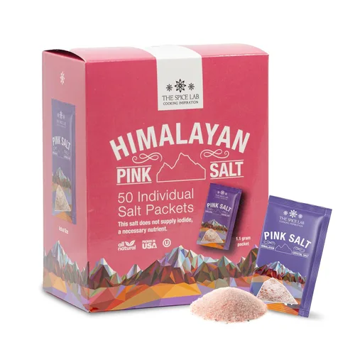 Vista 10 de The Spice Lab Sal del Himalaya – Gruesa 1 libra – La sal rosa del Himalaya es rica en nutrientes y minerales para la salud – Cristal puro gourmet