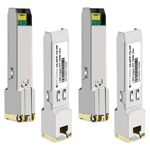 Vista 14 de Módulo transceptor de cobre de 10/100/1000BASE-T SFP SGMII compatible con Arista Networks SFP-GB-GE-TL SFP-1G-TL RJ45 328.1 ft Cat5e/6