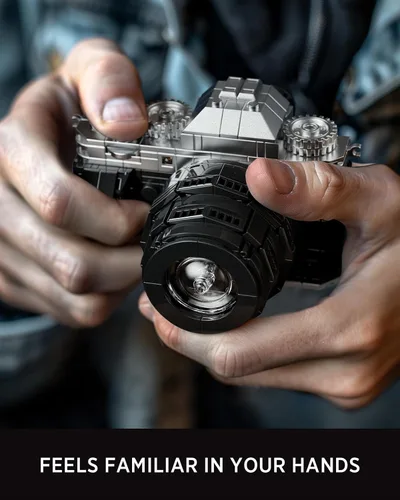 Vista 8 de Nifeliz Juego de construcción de cámaras para adultos, 2 modelos de cámara coleccionables para construir y exhibir, regalo creativo para fotógrafos