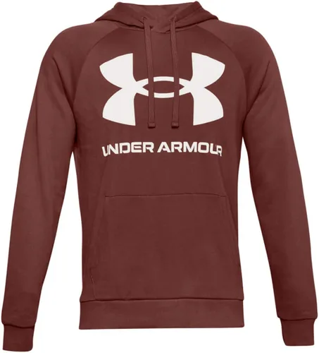 Vista 14 de Under Armour mens Rival Fleece Big Logo Hoodie (176) Fresh Clay/ Onyx White