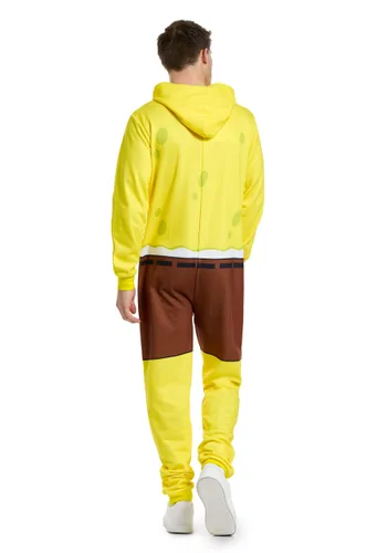 Vista 2 de Disfraz de SpongeBob SquarePants Onesie para Adultos Multicolor