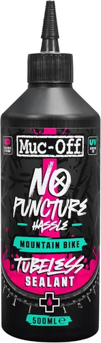 Vista 8 de Muc-Off Sellador sin cámara sin complicaciones de pinchazos, 1 litro, sellador avanzado para neumáticos de bicicleta con tinte trazador UV que sella
