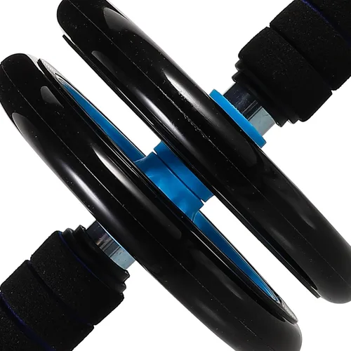 Vista 9 de Rodillo de rueda abdominal silencioso para fitness en casa, entrenador abdominal de dos ruedas para fuerza central y quema de grasa, rodillo