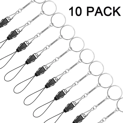 Vista 3 de YOUOWO 10 cordones desmontables con hebilla de plástico Ligero, para USB, teléfono, llaves, etc