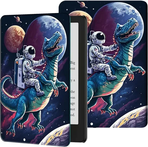 Vista 41 de Funda para Kindle de 6 pulgadas (11.ª generación, versión 2024/2022) delgada de piel sintética, ajustable, multiángulo, Smart Shell con función