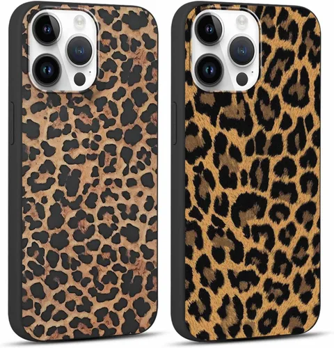 Vista 34 de Paquete de 2 fundas de teléfono con bonito estampado de guepardo para iPhone 7/8/SE 2020 / SE 2022 de 4.7 pulgadas, diseño de leopardo de lujo
