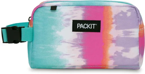 Vista 28 de PackIt Caja de aperitivos congelable, color negro, fabricada con tecnología EcoFreeze, plegable, reutilizable, cierre de cremallera con asa