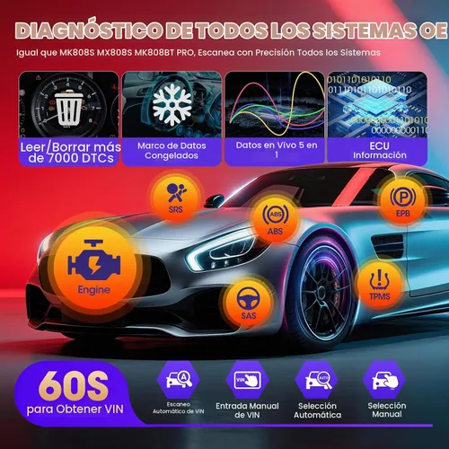 Vista 4 de Autel MaxiDiag MD906 PRO OBD2 escáner, 2025 MD906PRO All-Sys herramienta de escaneo de diagnóstico, Lite de MK808S MX808S Mismo MD909 PRO Up MD808