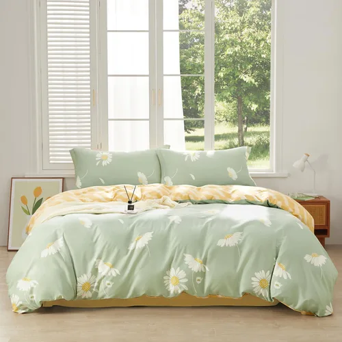 Vista 80 de SAPHREAS Juego de Funda de Edredón de Flores Rosas 2 piezas Algodón Estilo Jardín Campanilla Floral Ropa de Cama Juego de Funda de Edredón 100%